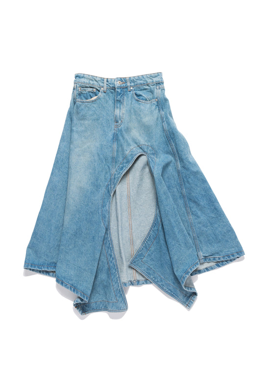 Y/PROJECT Asymmetric Slit Denim Long Skirt - Xia Office