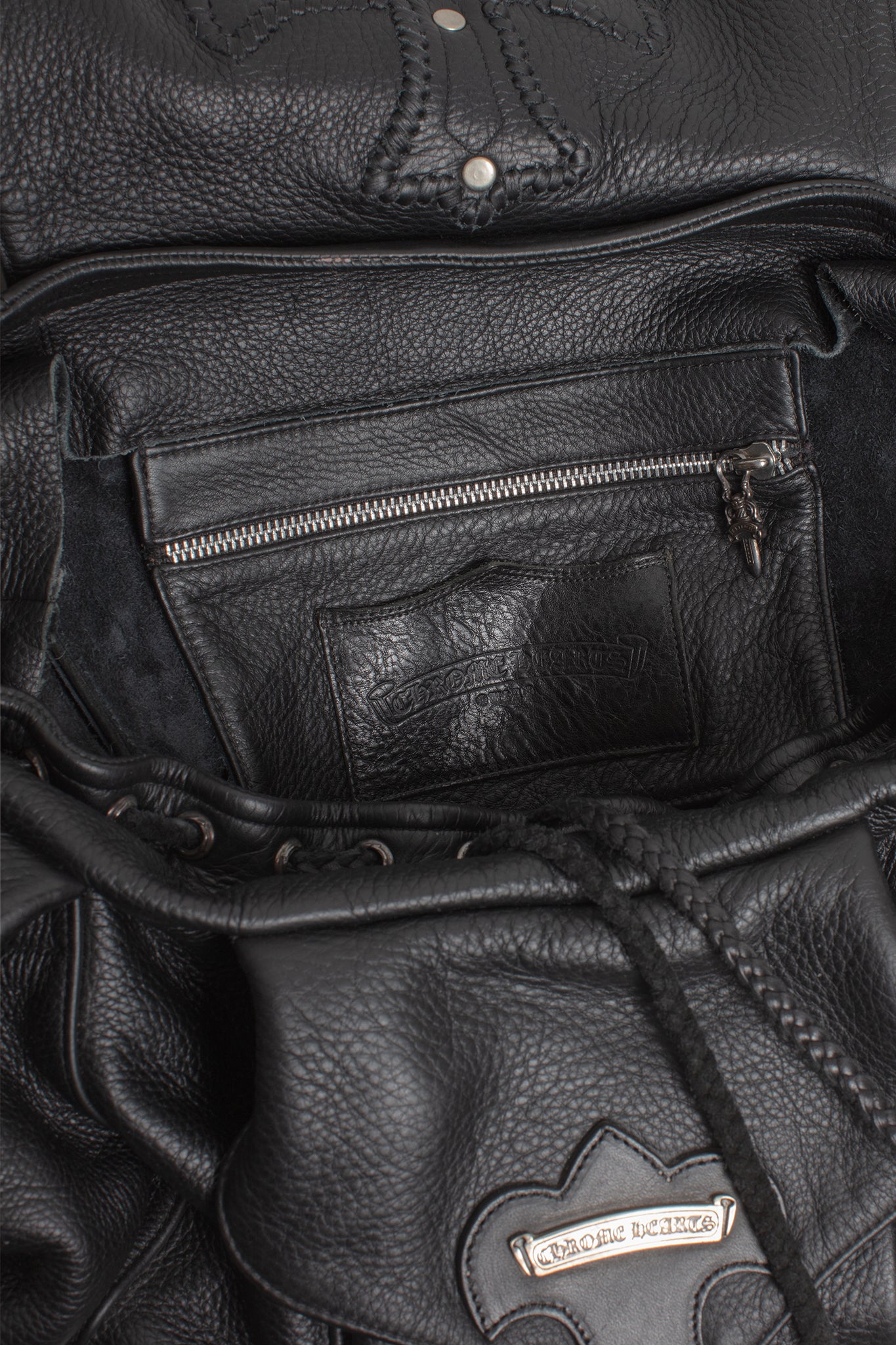 Chrome Hearts Cross Flarenie Gunslinger Leather Backpack