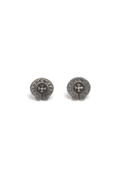 Chrome Hearts Cross Horseshoe Ear-studs
