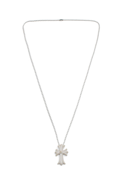 Chrome Hearts Silichrome Cross Pendant Necklace