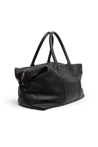 Chrome Hearts Large Leather Embellished Cross Duffle Bag