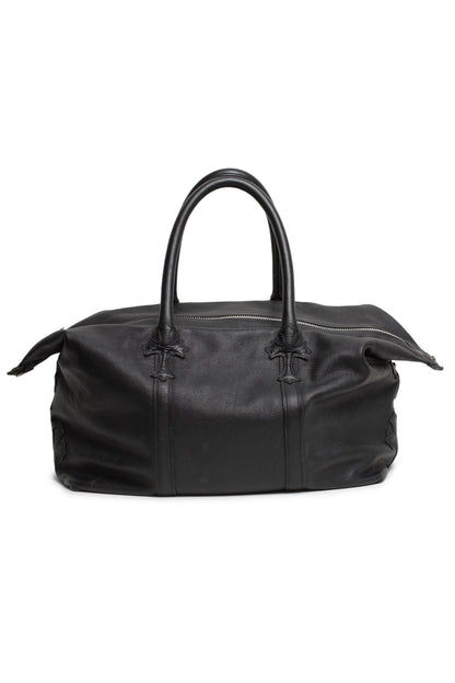 Chrome Hearts Large Leather Embellished Cross Duffle Bag
