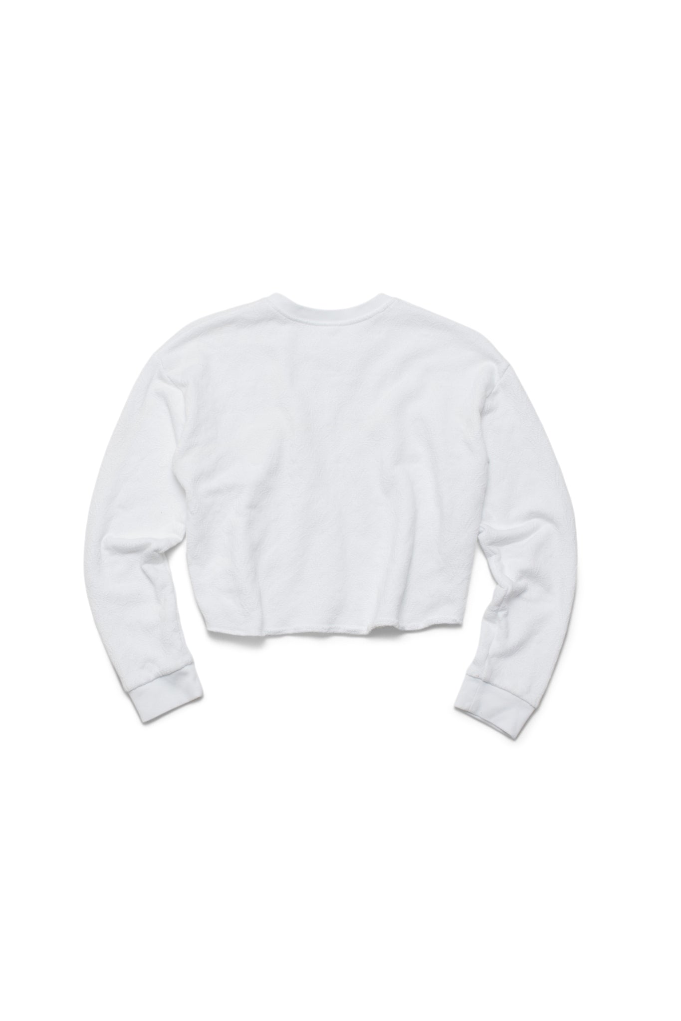 Chrome Hearts Jacquard Monogram Cropped Sweatshirt in White