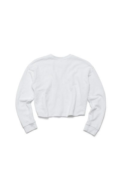 Chrome Hearts Jacquard Monogram Cropped Sweatshirt in White