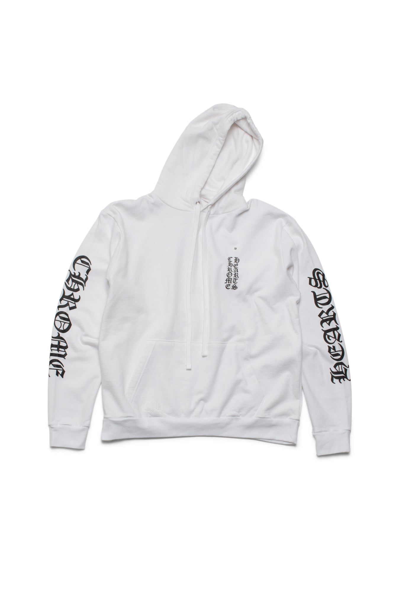 Chrome Hearts White Vertical Logo Hoodie