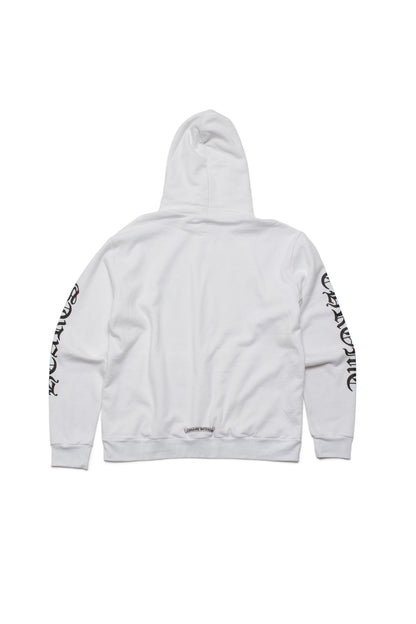 Chrome Hearts White Vertical Logo Hoodie