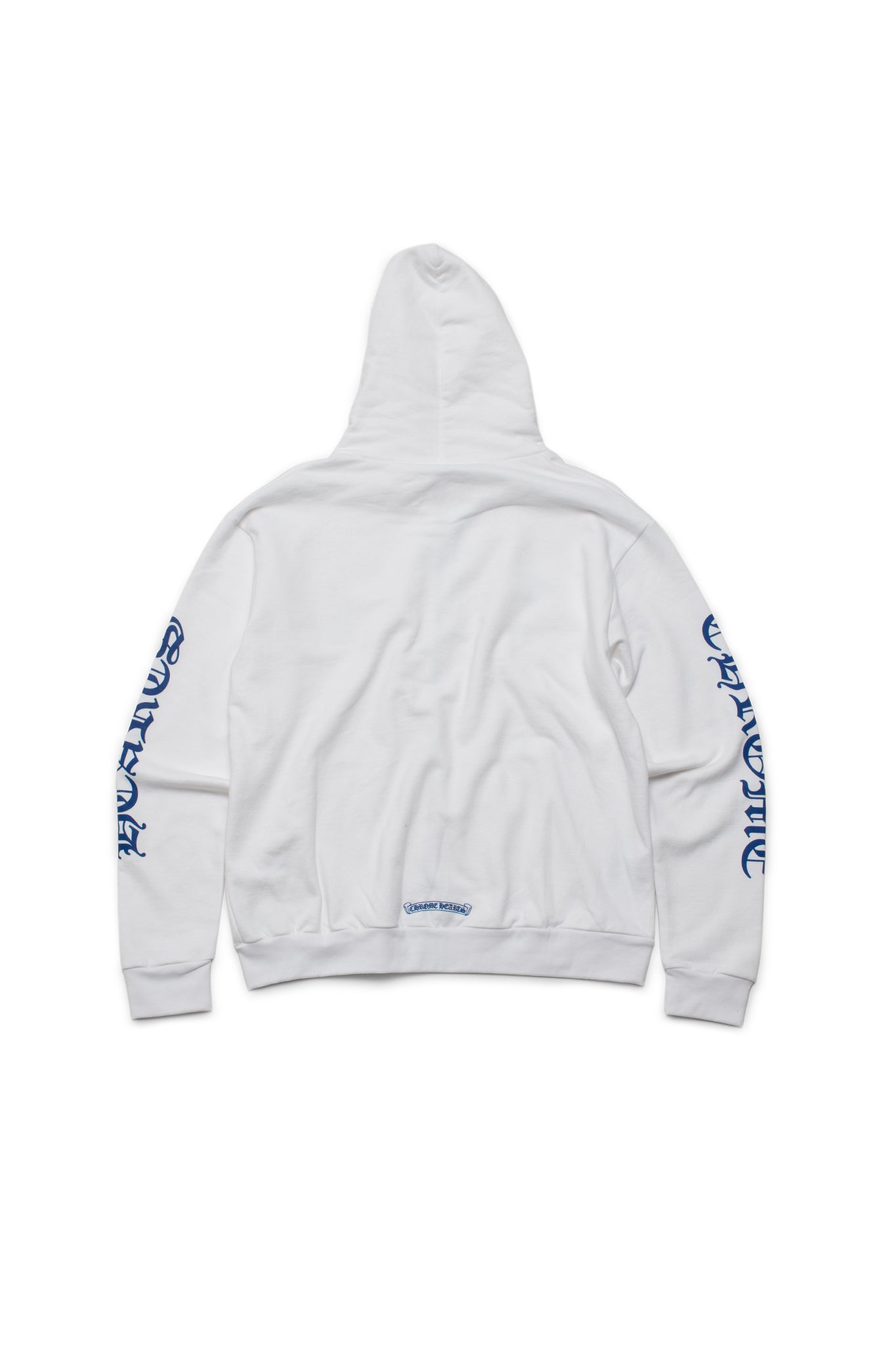 Chrome Hearts Blue Scroll White Zip Up Hoodie