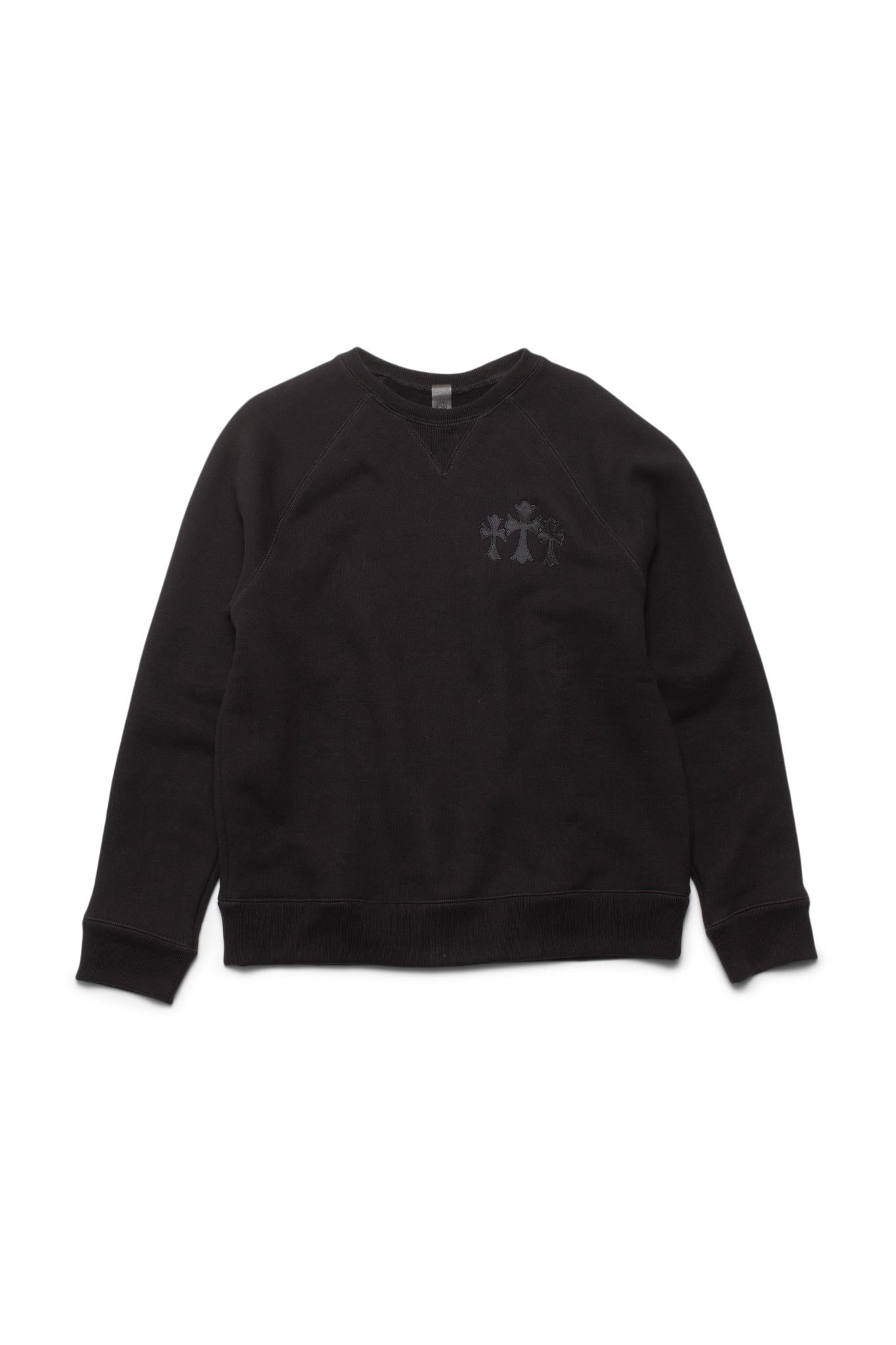 Chrome Hearts Seven Eleven Triple Cross CH Embroidered Logo Crewneck