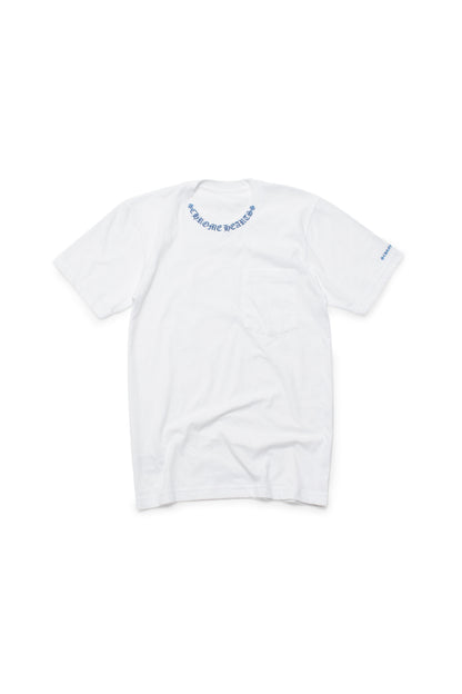 Chrome Hearts Blue Neck Logo Pocket T-shirt