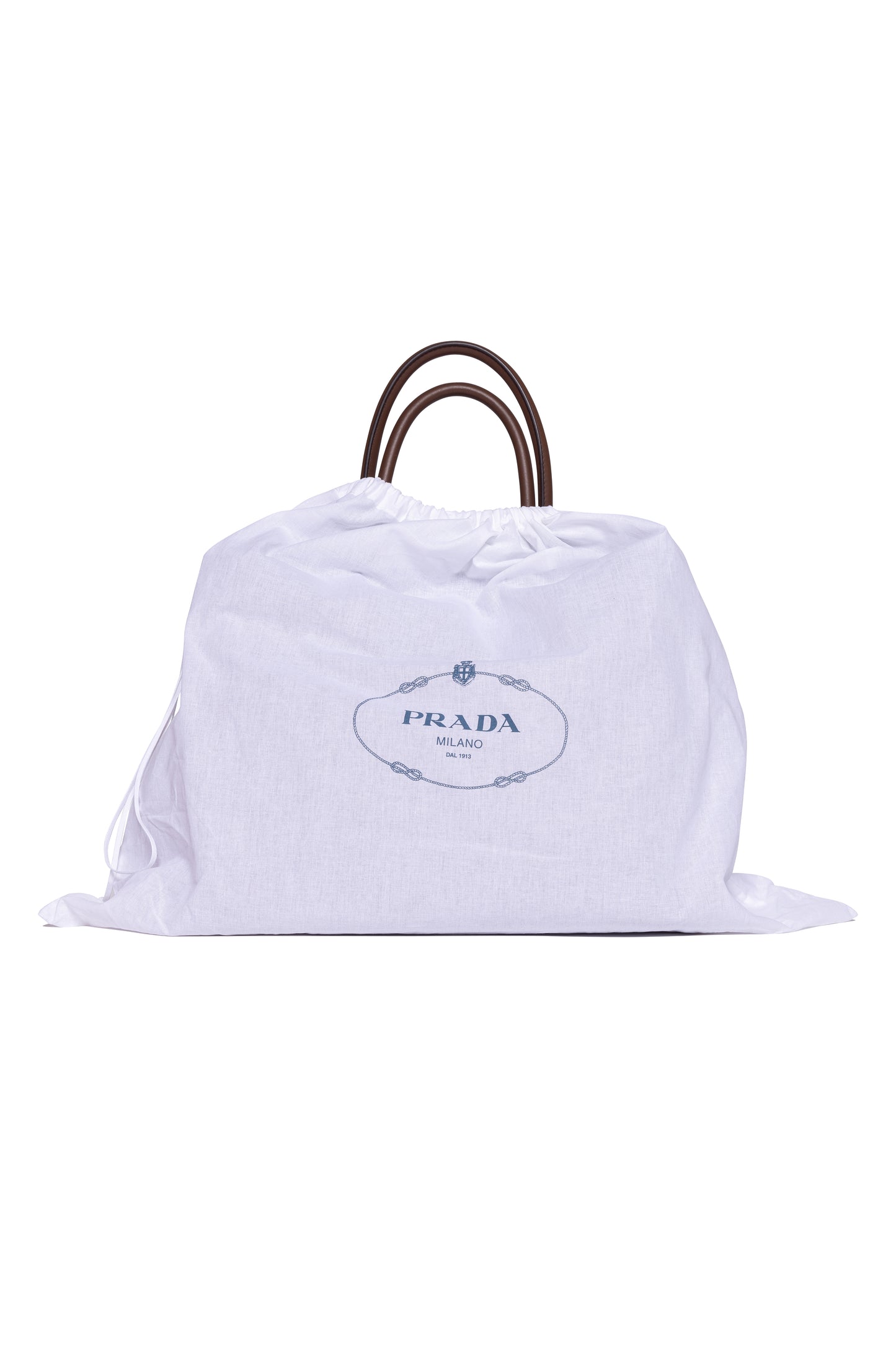 Prada Large Buckle Suede Bag With Belt in Cocoa - Xia Office