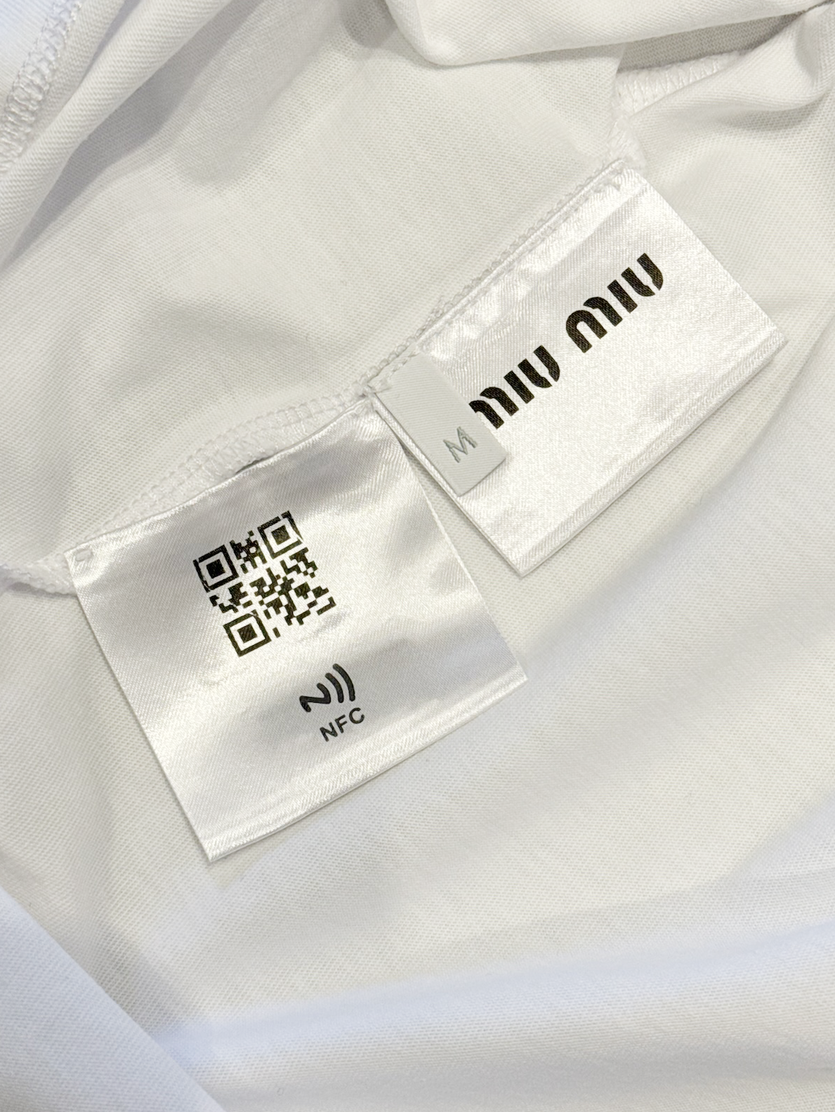 Miu Miu Logo-embroidered T-shirt - Xia Office
