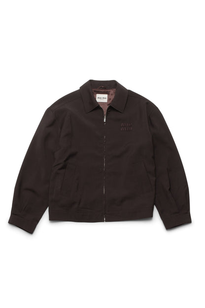 Miu Miu Ebony Mohair Blouson Jacket