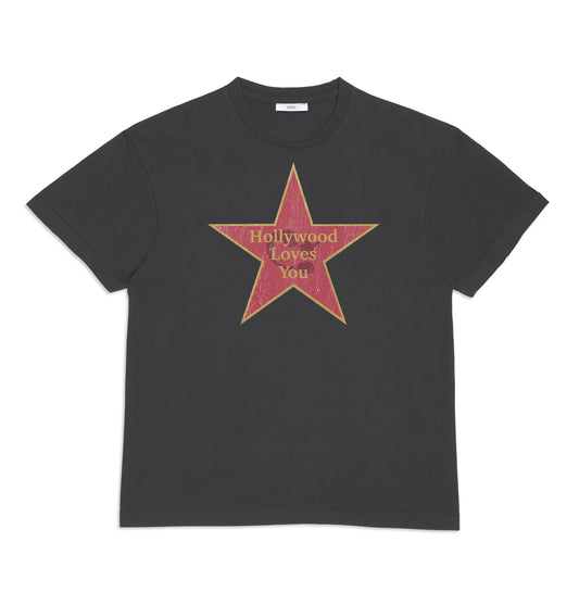 CEEC Hollywood Star T-shirt in Washed Black