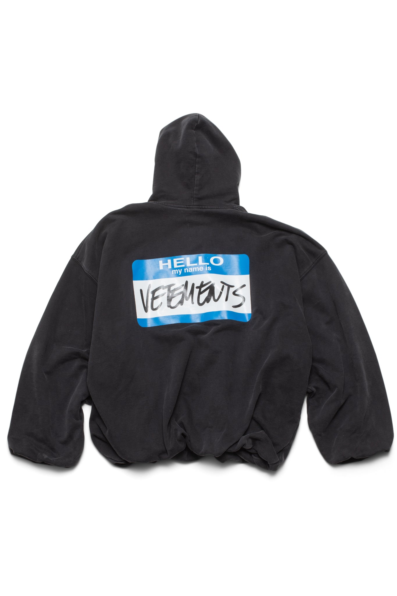 Vetements Black 'My Name Is Vetements' Hoodie