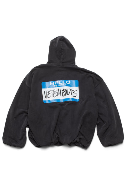 Vetements Black 'My Name Is Vetements' Hoodie