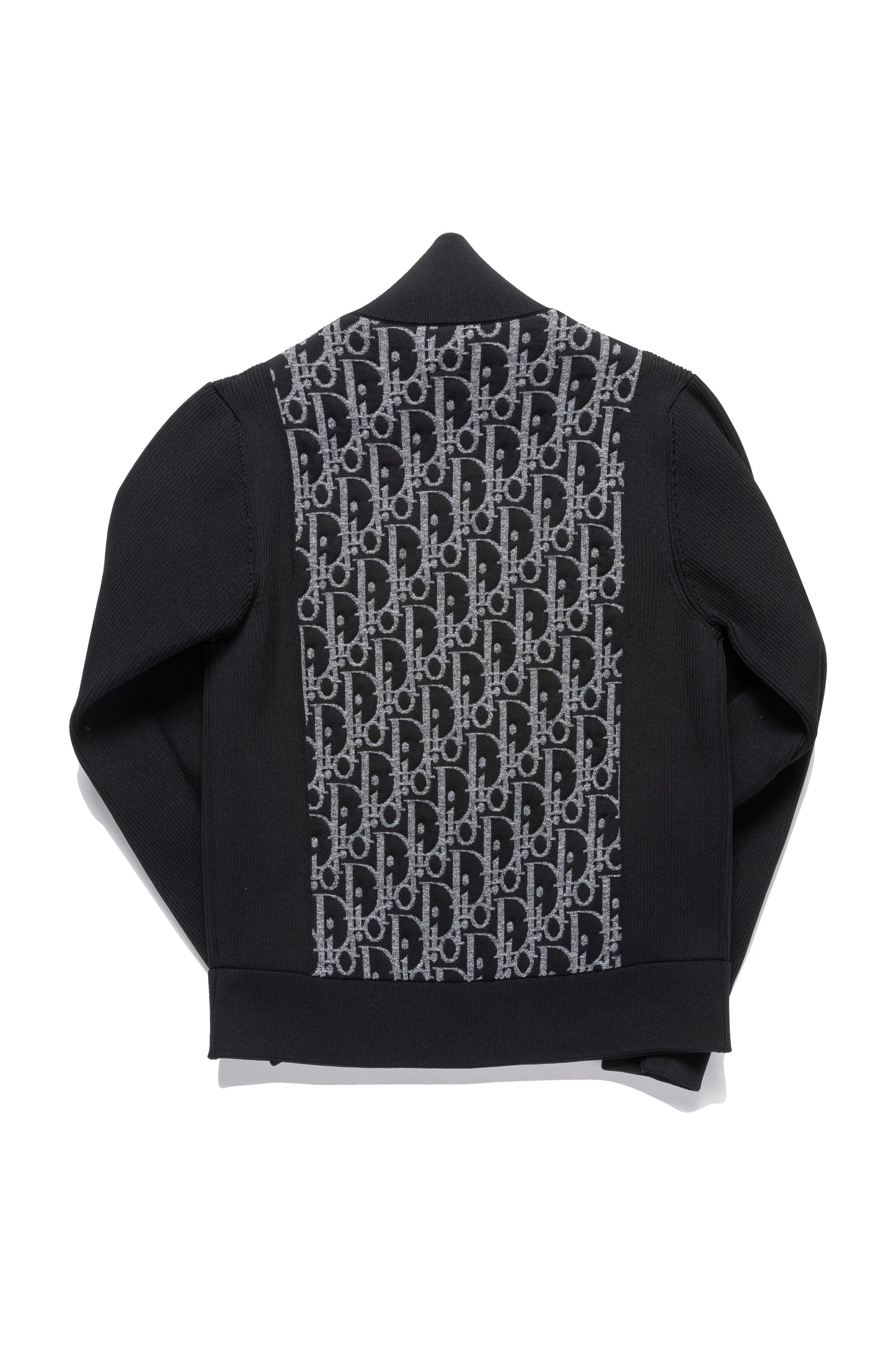 Dior Oblique Jacquard Monogram Zip Up Knit - Xia Office