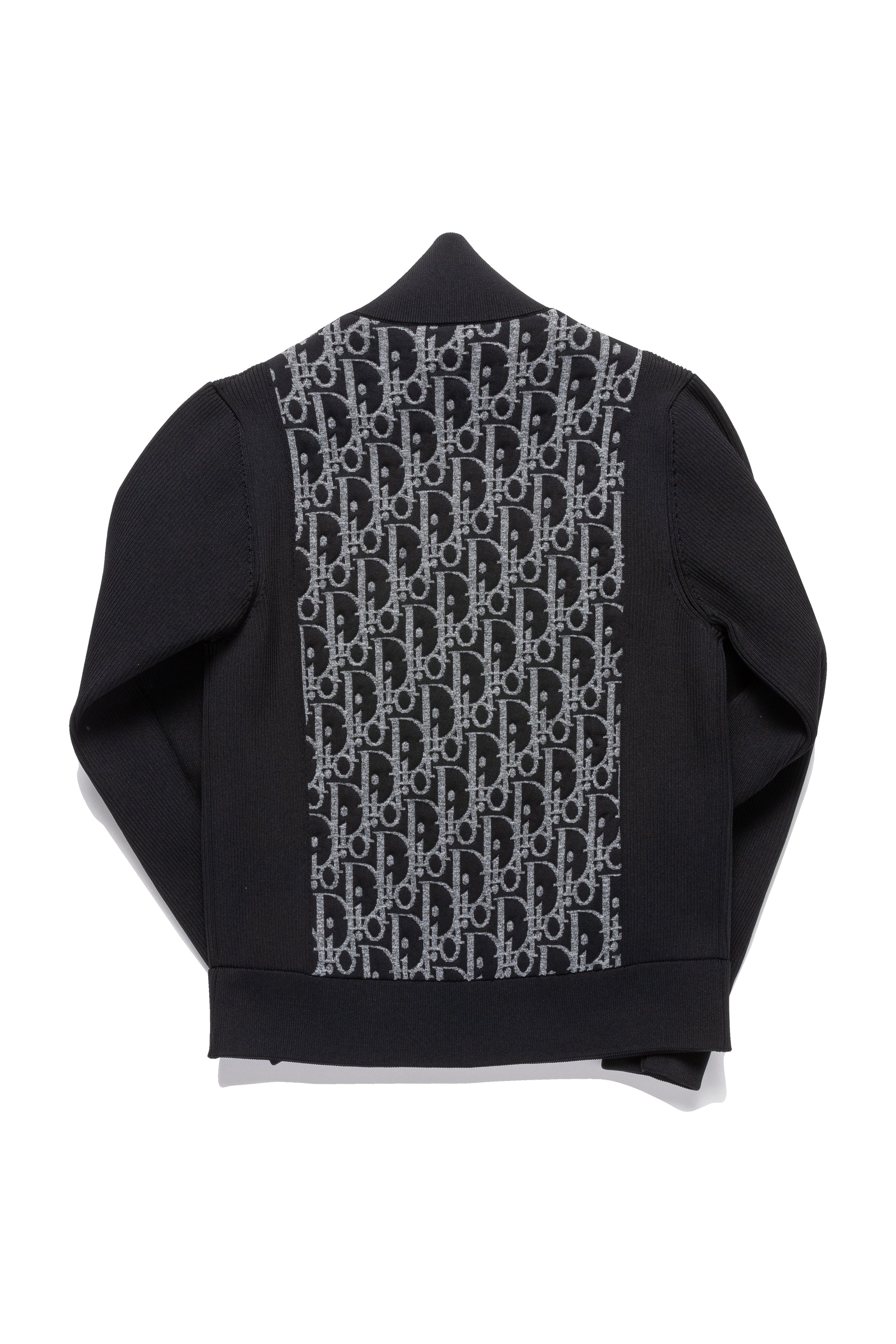 Dior Oblique Jacquard Monogram Zip Up Knit - Xia Office