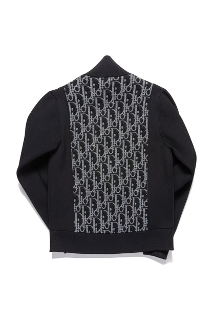 Dior Oblique Jacquard Monogram Zip Up Knit - Xia Office