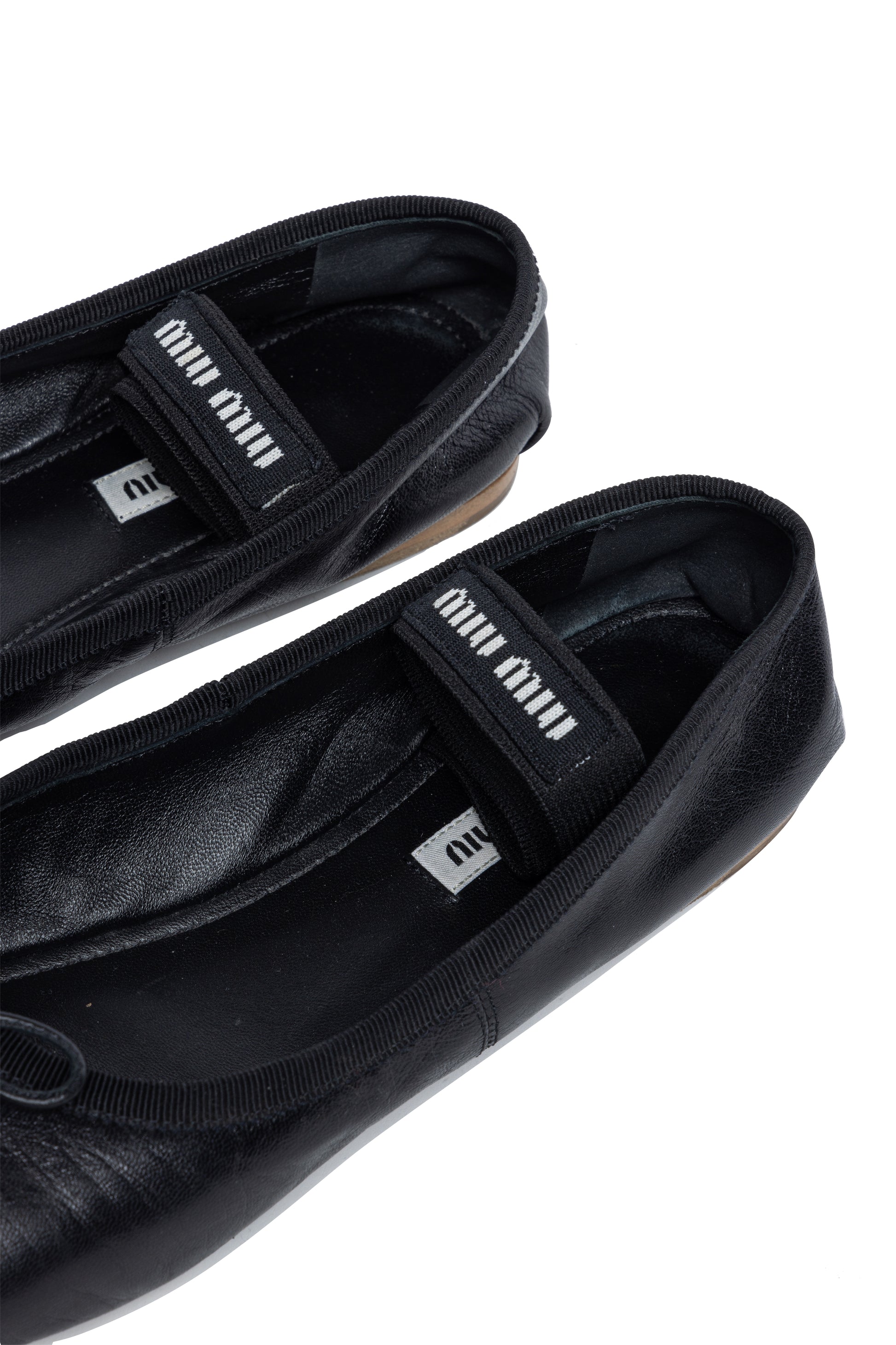 Miu Miu Leather Ballet Flats - Xia Office