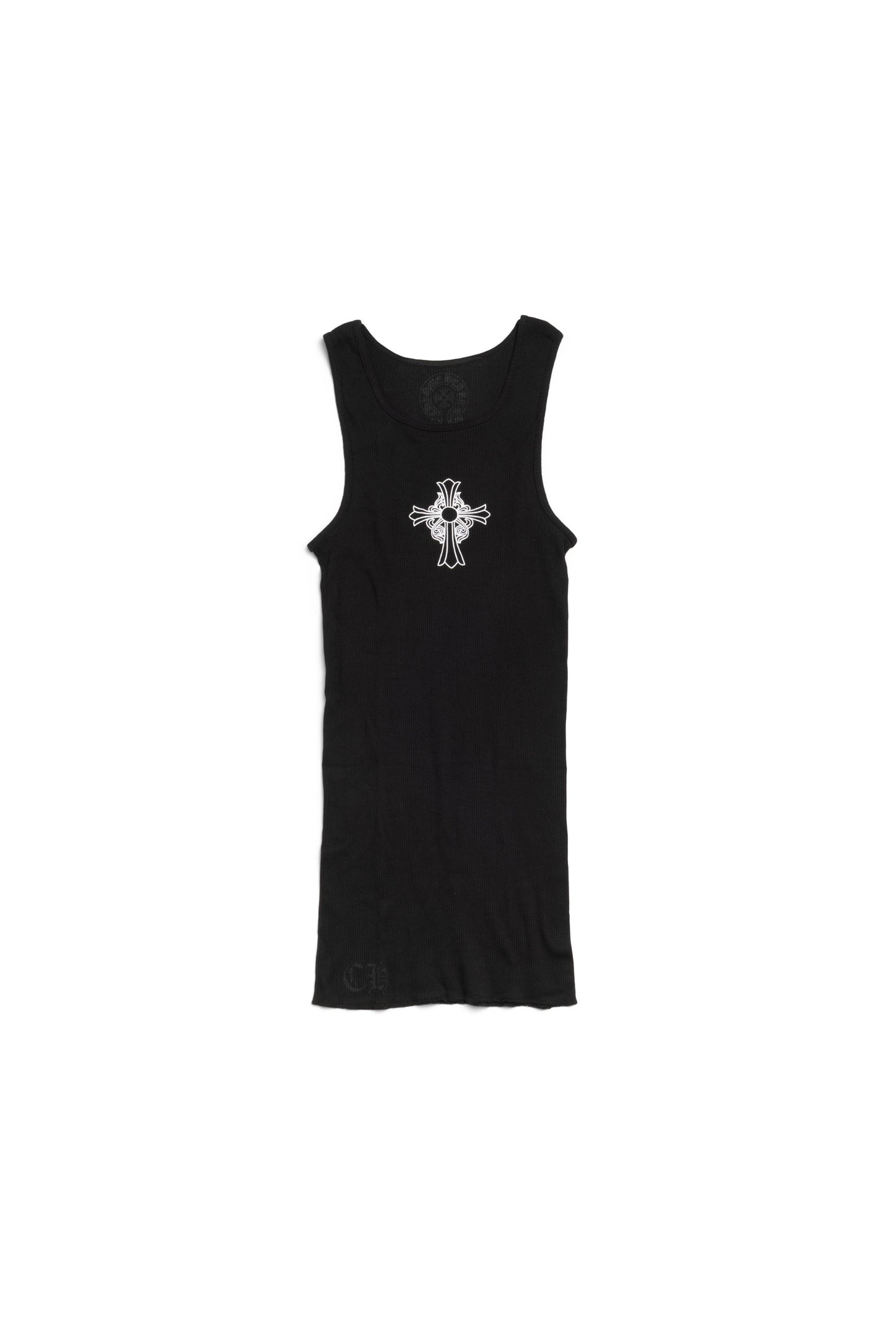Chrome Hearts Black Hairy Cross Tank Top