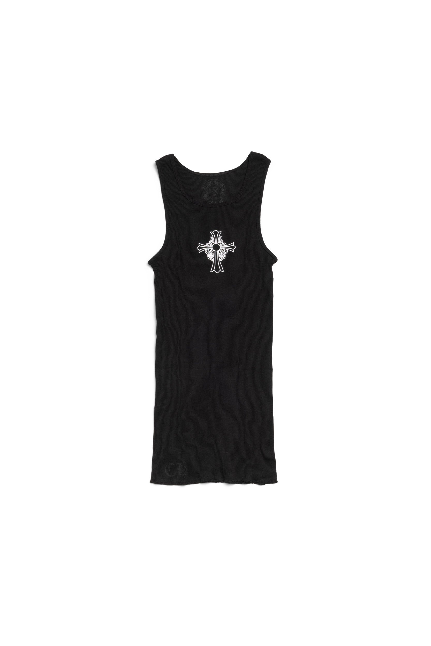 Chrome Hearts Black Hairy Cross Tank Top