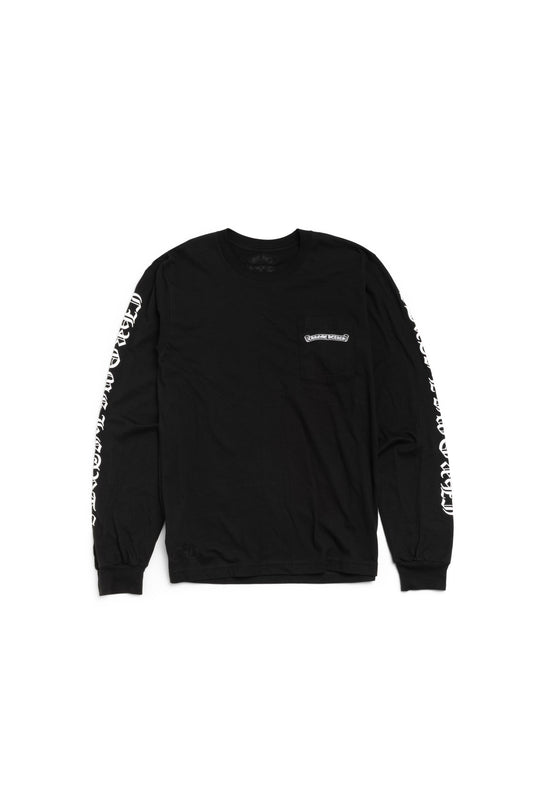 Chrome Hearts Scroll Logo Long Sleeve T-shirt