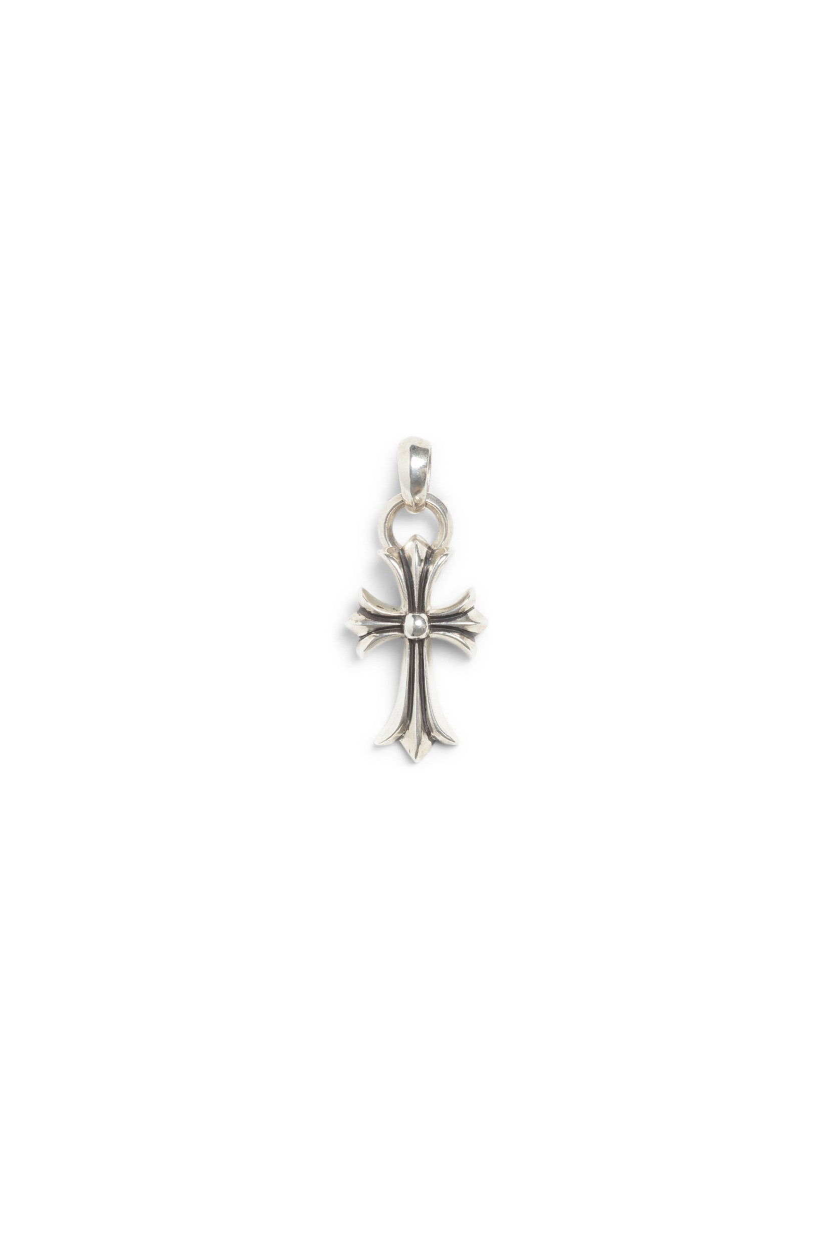 Chrome Hearts Silver Cross With Bale Pendant
