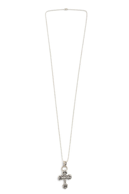 Chrome Hearts Filigree Cross Pendant with Ball Chain