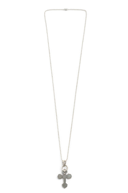 Chrome Hearts Filigree Cross Pendant with Ball Chain