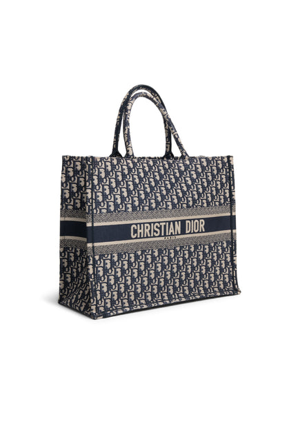 Dior Oblique Medium Book Tote Blue