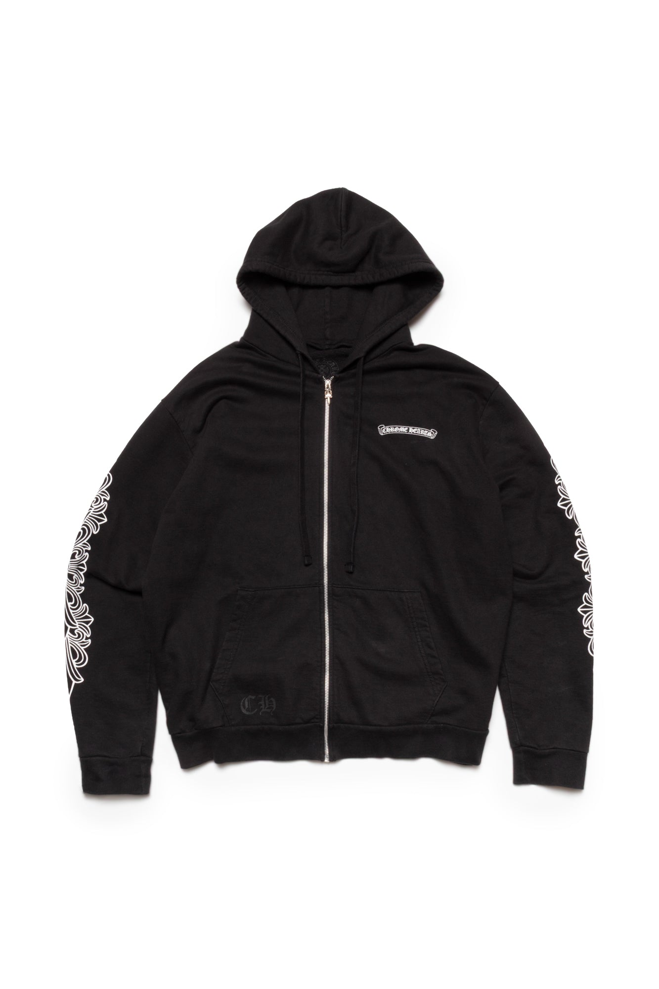 Chrome Hearts Eye Chart Dagger Zip-Up Hoodie