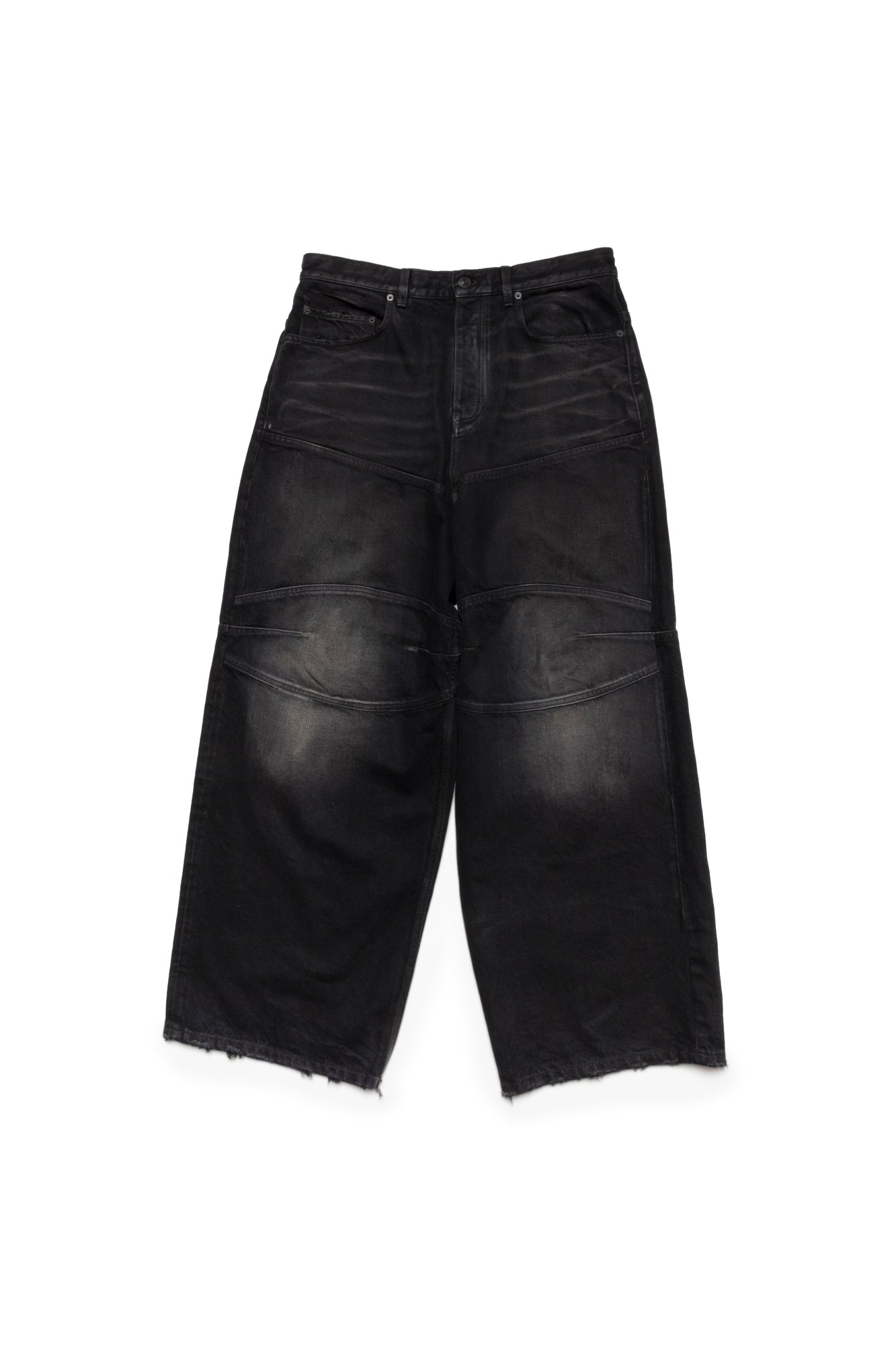 Balenciaga Men's Double Knee Pants in Black