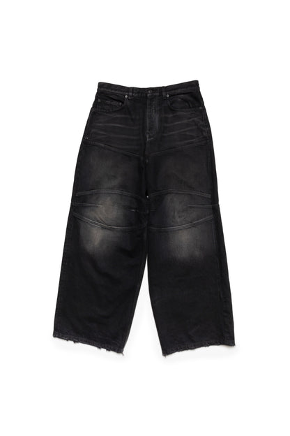 Balenciaga Men's Double Knee Pants in Black