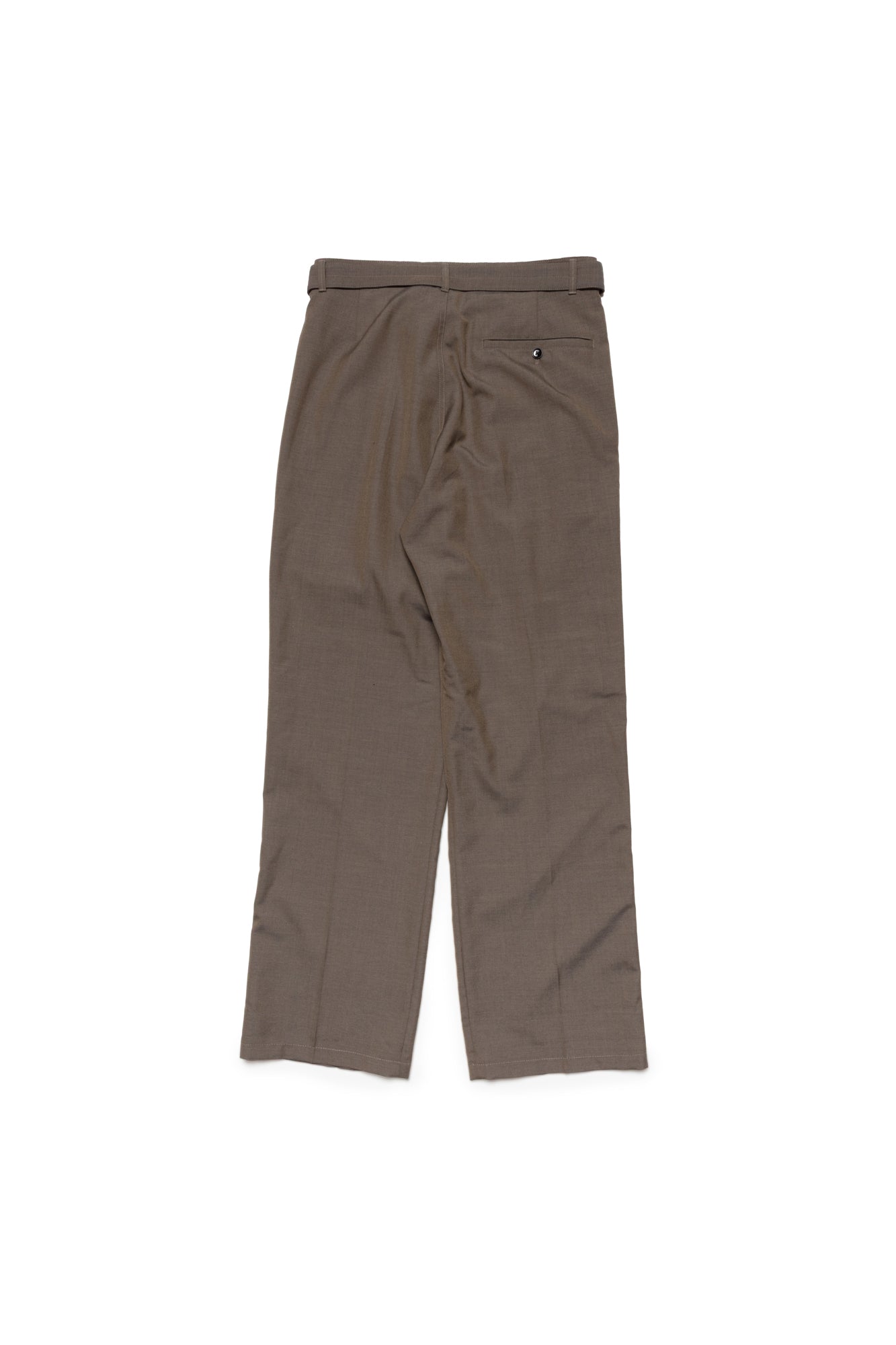 Lemaire Brown Belted Pleated Trousers