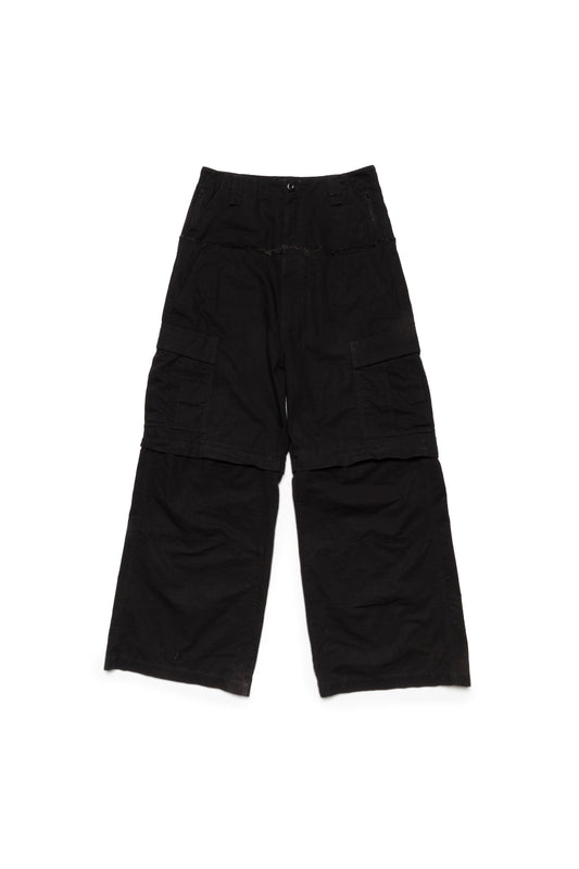 Balenciaga 2024 Black Cut-Up Cargo Pants