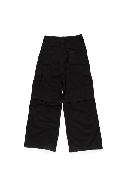 Balenciaga 2024 Black Cut-Up Cargo Pants