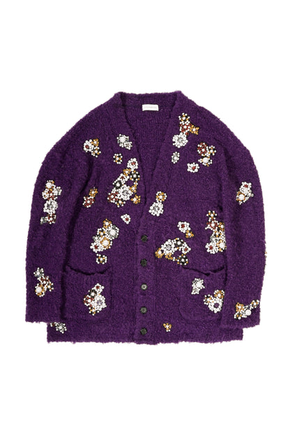 Faith Connexion Oversized Runway Crystal Embellished Cardigan