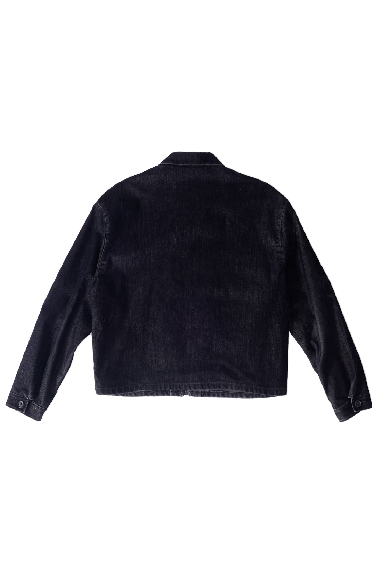 Prada Triangle Logo Black Velvet Workwear Jacket