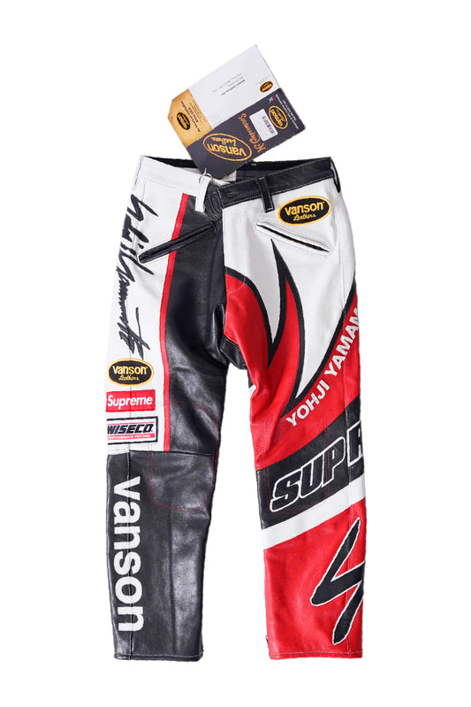 Supreme × Vanson Leathers × Yohji Yamamoto FW24 Leathers Biker Pants