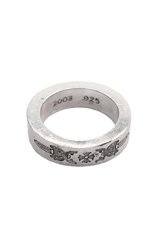 Chrome Hearts 6mm Silver Spacer Dagger Ring